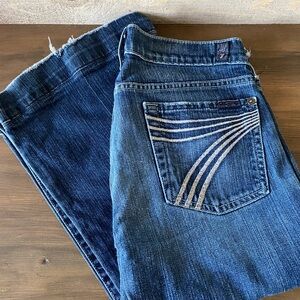 Dark Wash White 7 For All Mankind Dojo Jeans